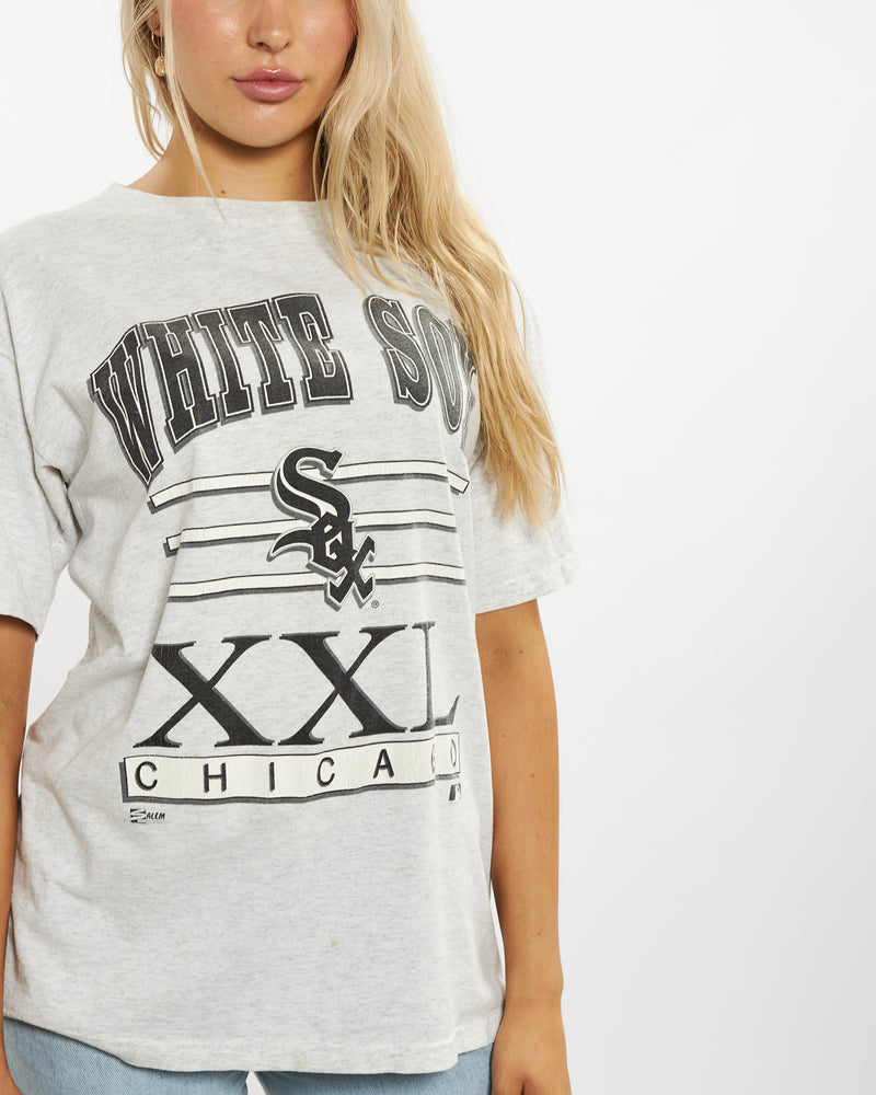 Vintage 1992 MLB Chicago White Sox Tee <br>M , The Real Deal , newtown, sydney, australia, thrift store, opshop, preloved, secondhand, sustainable, retro, antique, 70s, 80s, 90s, 2000s, 00s, fashion, clothing, streetwear, trendy, garment, style, boutique, store, shop, archive, sale, cheap, best, top