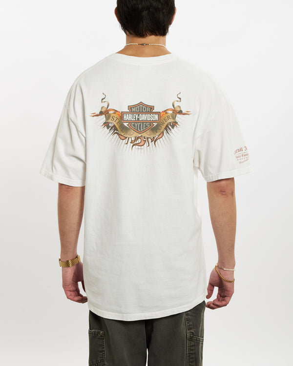 Vintage Harley Davidson Tee <br>L , The Real Deal , newtown, sydney, australia, thrift store, opshop, preloved, secondhand, sustainable, retro, antique, 70s, 80s, 90s, 2000s, 00s, fashion, clothing, streetwear, trendy, garment, style, boutique, store, shop, archive, sale, cheap, best, top