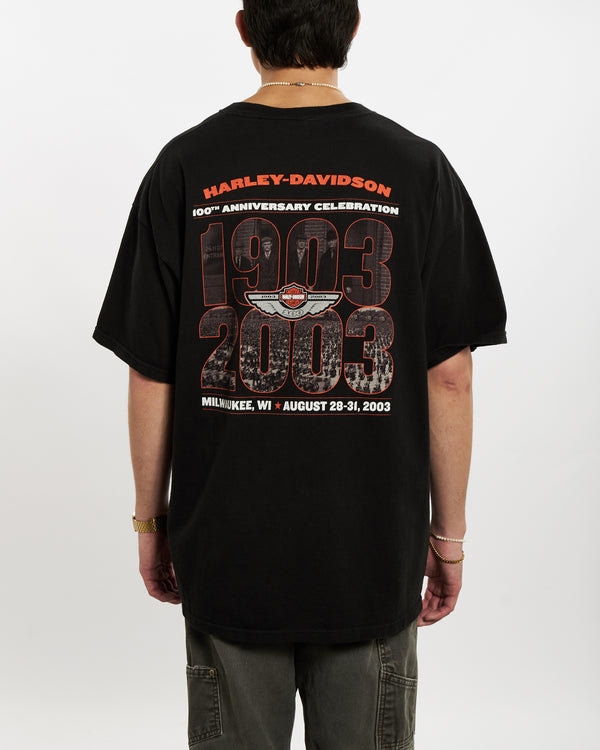 Vintage Harley Davidson Tee <br>L , The Real Deal , newtown, sydney, australia, thrift store, opshop, preloved, secondhand, sustainable, retro, antique, 70s, 80s, 90s, 2000s, 00s, fashion, clothing, streetwear, trendy, garment, style, boutique, store, shop, archive, sale, cheap, best, top