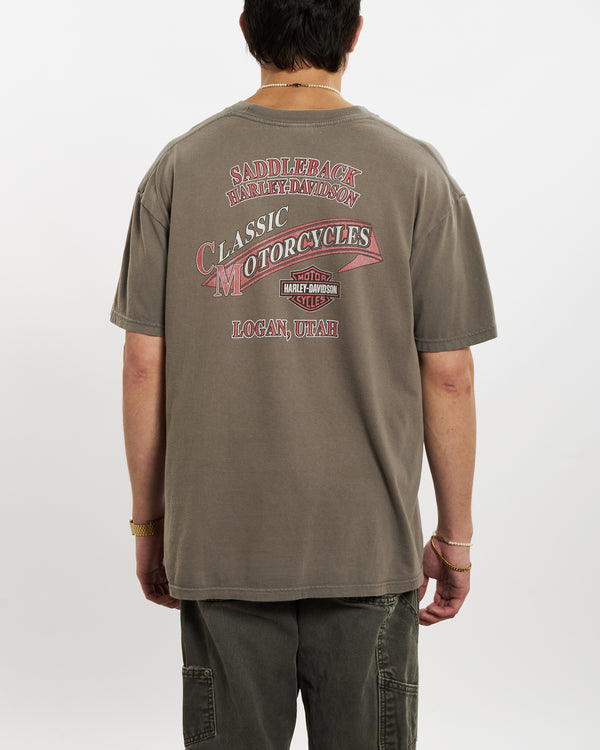 Vintage Harley Davidson Tee <br>L , The Real Deal , newtown, sydney, australia, thrift store, opshop, preloved, secondhand, sustainable, retro, antique, 70s, 80s, 90s, 2000s, 00s, fashion, clothing, streetwear, trendy, garment, style, boutique, store, shop, archive, sale, cheap, best, top