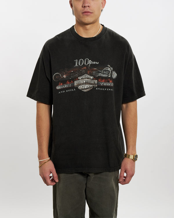 Vintage Harley Davidson Tee <br>L , The Real Deal , newtown, sydney, australia, thrift store, opshop, preloved, secondhand, sustainable, retro, antique, 70s, 80s, 90s, 2000s, 00s, fashion, clothing, streetwear, trendy, garment, style, boutique, store, shop, archive, sale, cheap, best, top