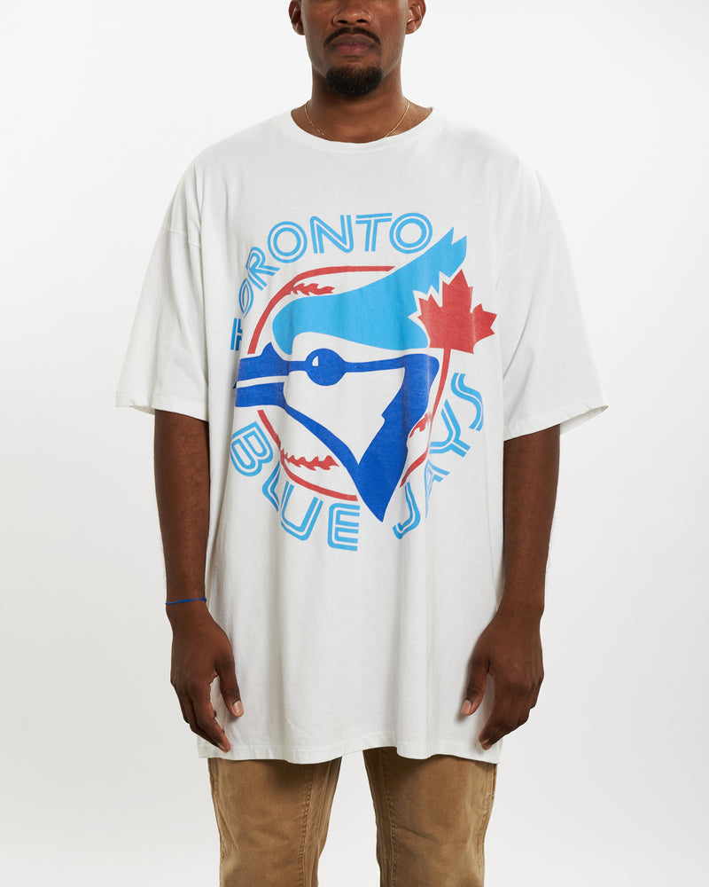 Vintage 90s MLB Toronto Blue Jays Tee <br>XXXL , The Real Deal , newtown, sydney, australia, thrift store, opshop, preloved, secondhand, sustainable, retro, antique, 70s, 80s, 90s, 2000s, 00s, fashion, clothing, streetwear, trendy, garment, style, boutique, store, shop, archive, sale, cheap, best, top