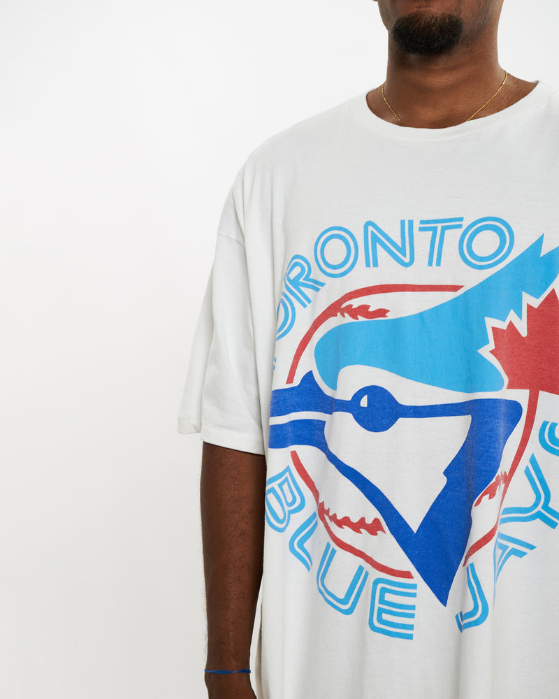 Vintage 90s MLB Toronto Blue Jays Tee <br>XXXL , The Real Deal , newtown, sydney, australia, thrift store, opshop, preloved, secondhand, sustainable, retro, antique, 70s, 80s, 90s, 2000s, 00s, fashion, clothing, streetwear, trendy, garment, style, boutique, store, shop, archive, sale, cheap, best, top