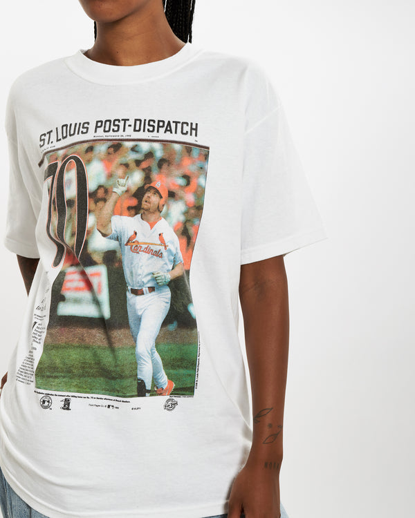 1998 MLB St. Louis Cardinals 'Front Page' Tee <br>M