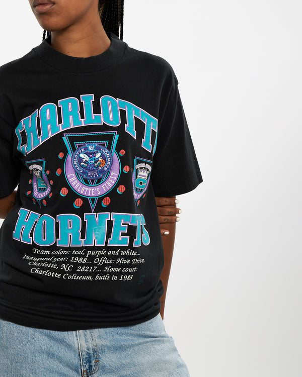 90s NBA Charlotte Hornets Tee <br>M