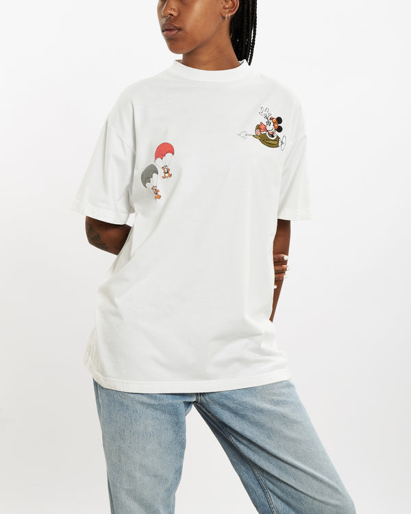 90s Disney Mickey Mouse Embroidered Tee <br>M