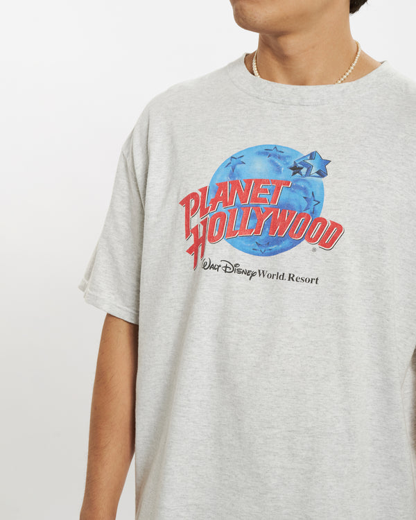 90s Planet Hollywood 'Disney World' Tee <br>L
