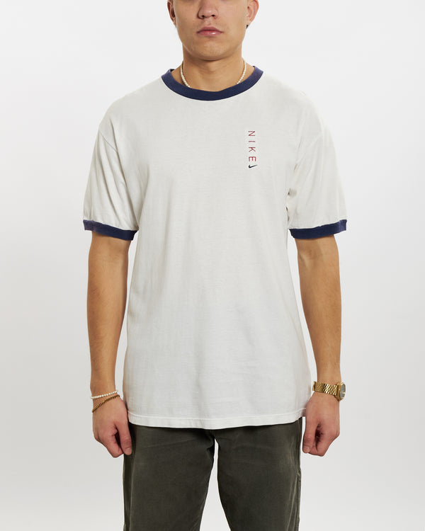 90s Nike Embroidered Ringer Tee <br>L