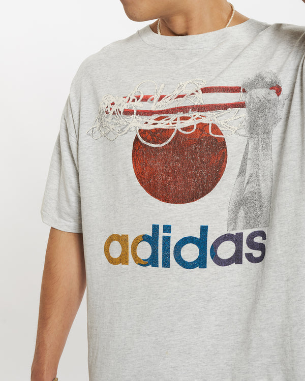 90s Adidas Basketball Tee <br>L