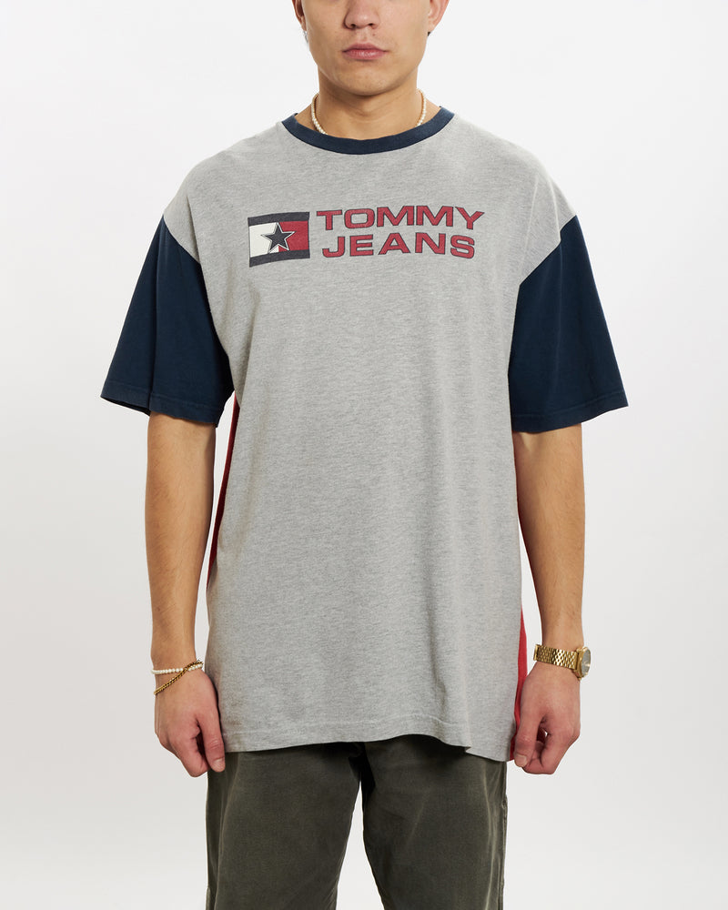 Vintage 90s Tommy Hilfiger 'Jeans' Tee <br>L , The Real Deal , newtown, sydney, australia, thrift store, opshop, preloved, secondhand, sustainable, retro, antique, 70s, 80s, 90s, 2000s, 00s, fashion, clothing, streetwear, trendy, garment, style, boutique, store, shop, archive, sale, cheap, best, top