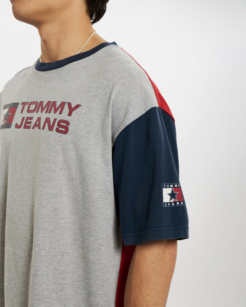 Vintage 90s Tommy Hilfiger 'Jeans' Tee <br>L , The Real Deal , newtown, sydney, australia, thrift store, opshop, preloved, secondhand, sustainable, retro, antique, 70s, 80s, 90s, 2000s, 00s, fashion, clothing, streetwear, trendy, garment, style, boutique, store, shop, archive, sale, cheap, best, top