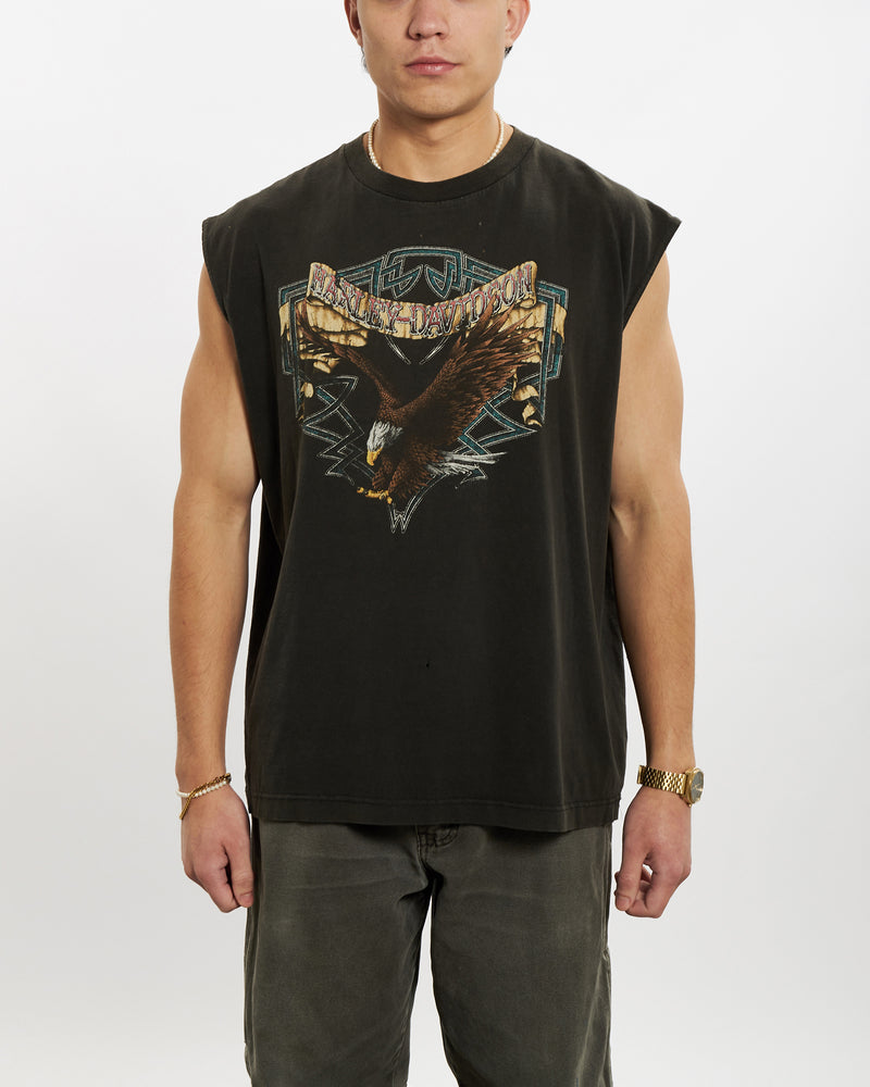 Vintage 90s Harley Davidson Tank <br>L , The Real Deal , newtown, sydney, australia, thrift store, opshop, preloved, secondhand, sustainable, retro, antique, 70s, 80s, 90s, 2000s, 00s, fashion, clothing, streetwear, trendy, garment, style, boutique, store, shop, archive, sale, cheap, best, top