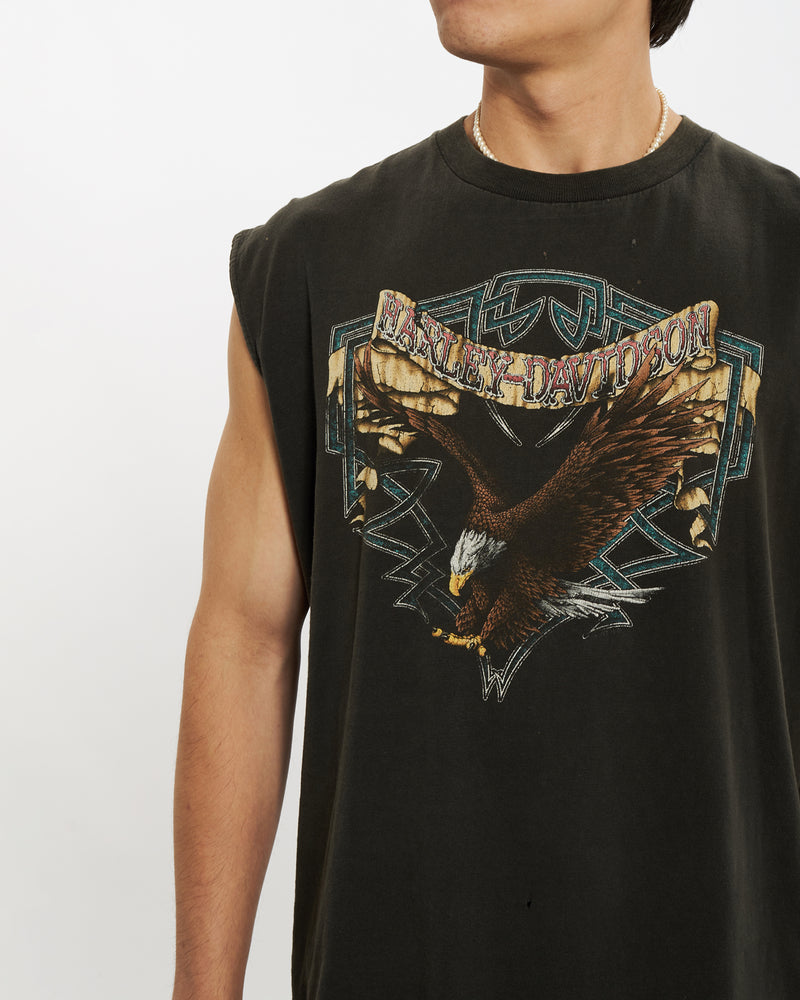 Vintage 90s Harley Davidson Tank <br>L , The Real Deal , newtown, sydney, australia, thrift store, opshop, preloved, secondhand, sustainable, retro, antique, 70s, 80s, 90s, 2000s, 00s, fashion, clothing, streetwear, trendy, garment, style, boutique, store, shop, archive, sale, cheap, best, top
