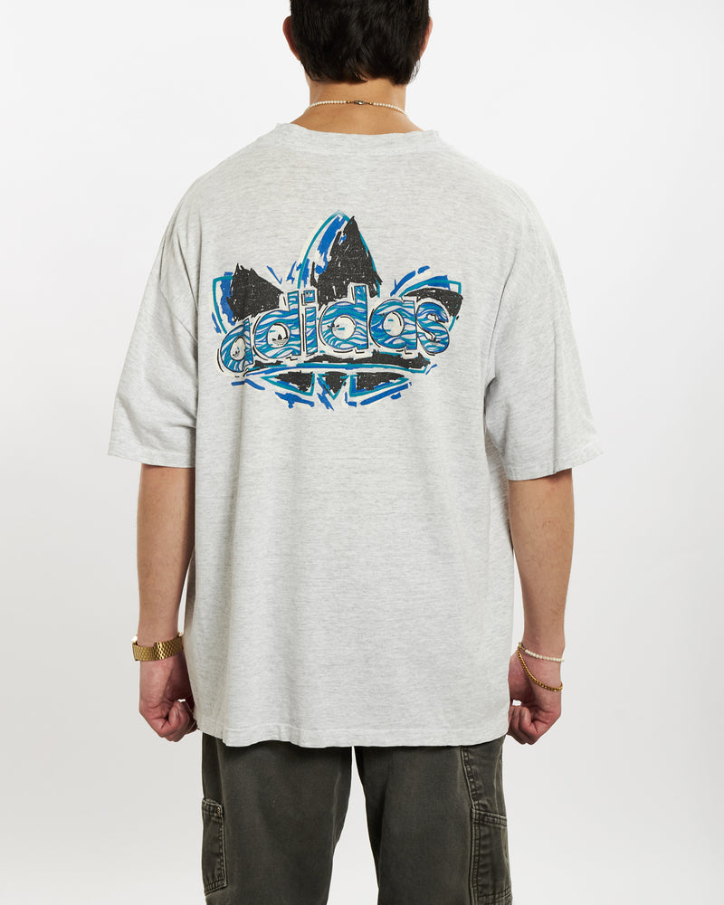 Vintage 90s Adidas Tee <br>L , The Real Deal , newtown, sydney, australia, thrift store, opshop, preloved, secondhand, sustainable, retro, antique, 70s, 80s, 90s, 2000s, 00s, fashion, clothing, streetwear, trendy, garment, style, boutique, store, shop, archive, sale, cheap, best, top