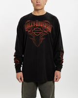 Vintage Harley Davidson Long Sleeve Tee <br>XL , The Real Deal , newtown, sydney, australia, thrift store, opshop, preloved, secondhand, sustainable, retro, antique, 70s, 80s, 90s, 2000s, 00s, fashion, clothing, streetwear, trendy, garment, style, boutique, store, shop, archive, sale, cheap, best, top