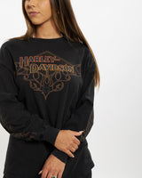 Vintage Harley Davidson Long Sleeve Tee <br>S , The Real Deal , newtown, sydney, australia, thrift store, opshop, preloved, secondhand, sustainable, retro, antique, 70s, 80s, 90s, 2000s, 00s, fashion, clothing, streetwear, trendy, garment, style, boutique, store, shop, archive, sale, cheap, best, top