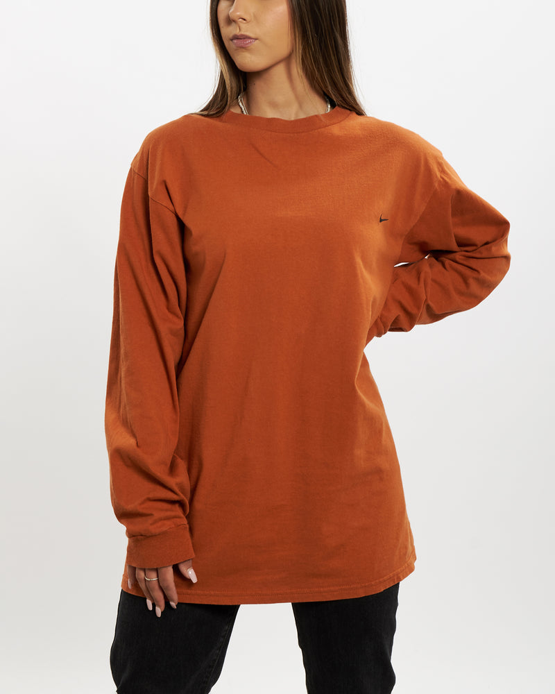 Vintage 90s Nike Long Sleeve Tee <br>M , The Real Deal , newtown, sydney, australia, thrift store, opshop, preloved, secondhand, sustainable, retro, antique, 70s, 80s, 90s, 2000s, 00s, fashion, clothing, streetwear, trendy, garment, style, boutique, store, shop, archive, sale, cheap, best, top