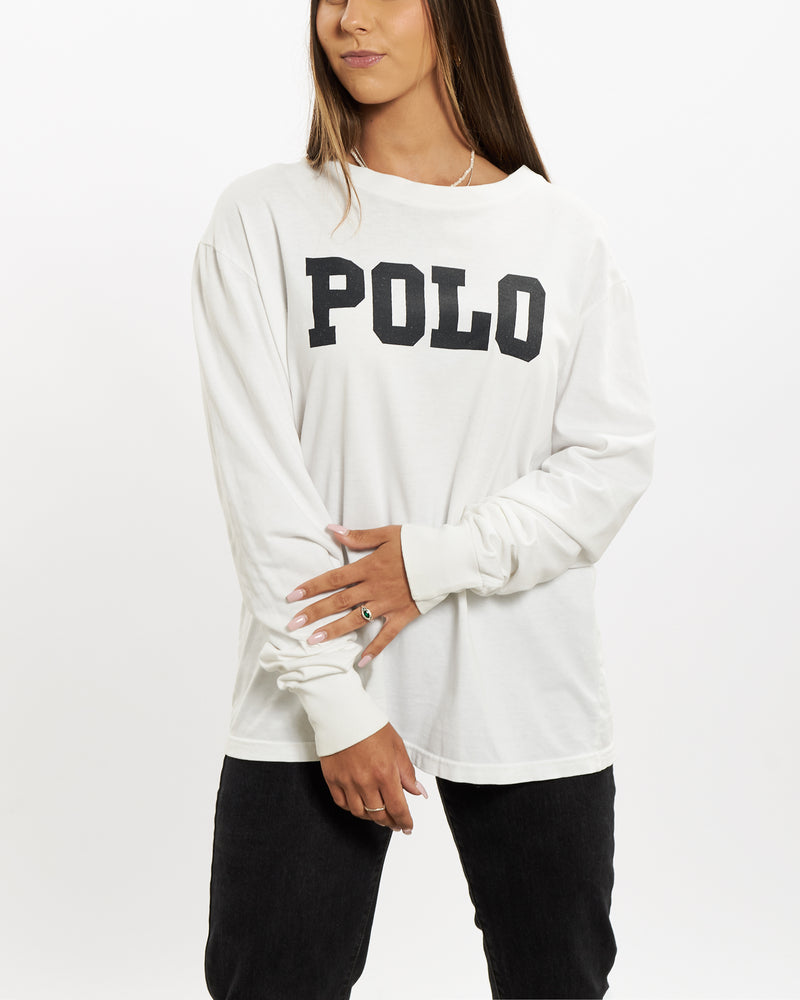 Vintage 90s Polo Ralph Lauren Long Sleeve Tee <br>XS , The Real Deal , newtown, sydney, australia, thrift store, opshop, preloved, secondhand, sustainable, retro, antique, 70s, 80s, 90s, 2000s, 00s, fashion, clothing, streetwear, trendy, garment, style, boutique, store, shop, archive, sale, cheap, best, top