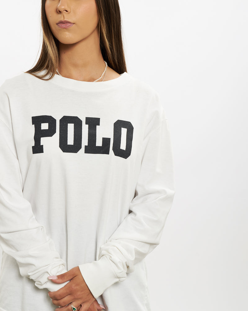 Vintage 90s Polo Ralph Lauren Long Sleeve Tee <br>XS , The Real Deal , newtown, sydney, australia, thrift store, opshop, preloved, secondhand, sustainable, retro, antique, 70s, 80s, 90s, 2000s, 00s, fashion, clothing, streetwear, trendy, garment, style, boutique, store, shop, archive, sale, cheap, best, top