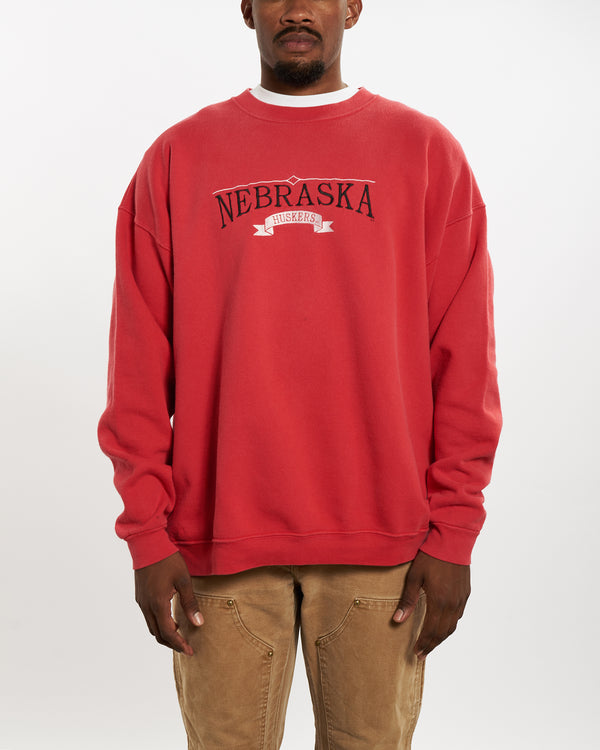 90s NCAA Nebraska Huskers Sweatshirt <br>XL