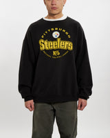Vintage 90s NFL Pittsburgh Steelers Sweatshirt <br>L , The Real Deal , newtown, sydney, australia, thrift store, opshop, preloved, secondhand, sustainable, retro, antique, 70s, 80s, 90s, 2000s, 00s, fashion, clothing, streetwear, trendy, garment, style, boutique, store, shop, archive, sale, cheap, best, top