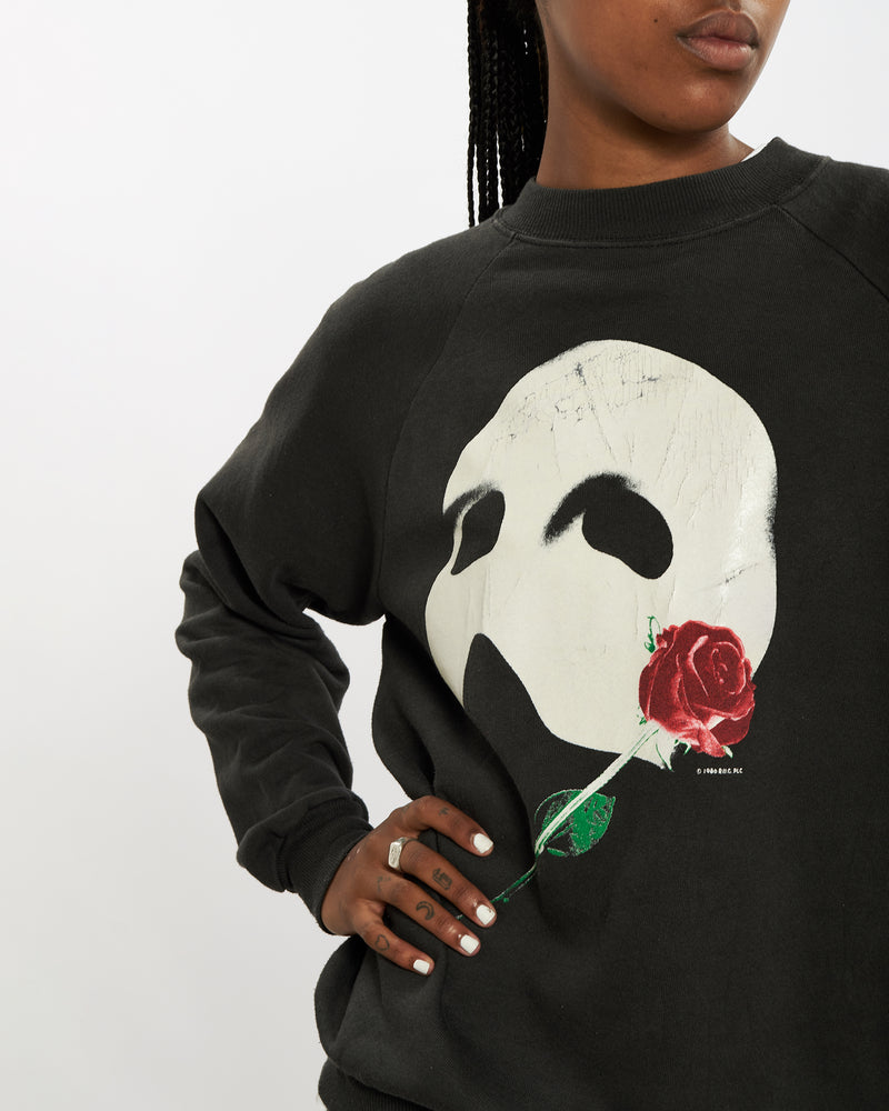 Vintage 90s Phantom of the Opera Sweatshirt <br>M , The Real Deal , newtown, sydney, australia, thrift store, opshop, preloved, secondhand, sustainable, retro, antique, 70s, 80s, 90s, 2000s, 00s, fashion, clothing, streetwear, trendy, garment, style, boutique, store, shop, archive, sale, cheap, best, top