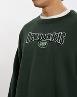 90s NFL New York Jets Sweatshirt <br>L
