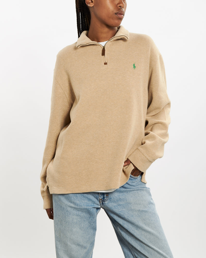 Vintage Polo Ralph Lauren Quarter Zip Sweater <br>M , The Real Deal , newtown, sydney, australia, thrift store, opshop, preloved, secondhand, sustainable, retro, antique, 70s, 80s, 90s, 2000s, 00s, fashion, clothing, streetwear, trendy, garment, style, boutique, store, shop, archive, sale, cheap, best, top