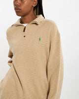 Vintage Polo Ralph Lauren Quarter Zip Sweater <br>M , The Real Deal , newtown, sydney, australia, thrift store, opshop, preloved, secondhand, sustainable, retro, antique, 70s, 80s, 90s, 2000s, 00s, fashion, clothing, streetwear, trendy, garment, style, boutique, store, shop, archive, sale, cheap, best, top