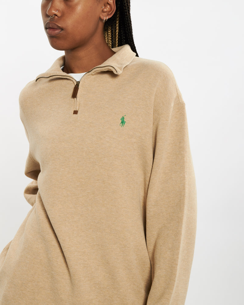 Vintage Polo Ralph Lauren Quarter Zip Sweater <br>M , The Real Deal , newtown, sydney, australia, thrift store, opshop, preloved, secondhand, sustainable, retro, antique, 70s, 80s, 90s, 2000s, 00s, fashion, clothing, streetwear, trendy, garment, style, boutique, store, shop, archive, sale, cheap, best, top