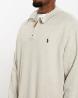 Vintage Polo Ralph Lauren Quarter Zip Sweater <br>XL , The Real Deal , newtown, sydney, australia, thrift store, opshop, preloved, secondhand, sustainable, retro, antique, 70s, 80s, 90s, 2000s, 00s, fashion, clothing, streetwear, trendy, garment, style, boutique, store, shop, archive, sale, cheap, best, top