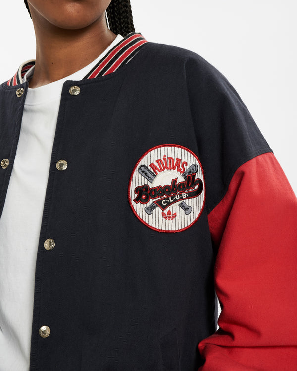 80s Adidas 'Baseball' Varsity Jacket <br>M