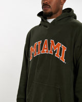 Vintage University of Miami Hooded Sweatshirt <br>XL