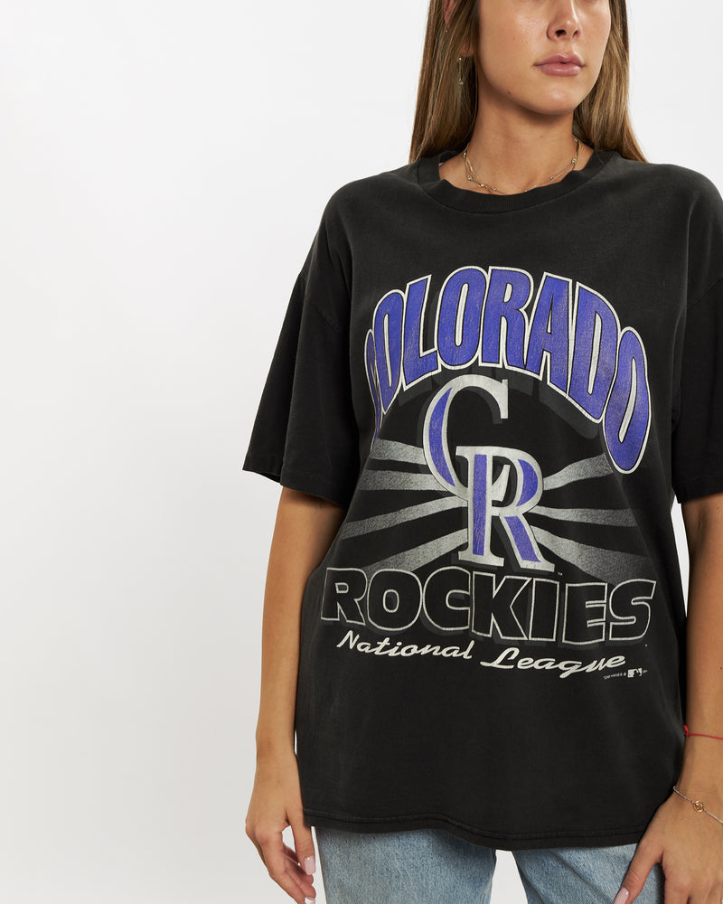 Vintage 1994 MLB Colorado Rockies Tee <br>M , The Real Deal , newtown, sydney, australia, thrift store, opshop, preloved, secondhand, sustainable, retro, antique, 70s, 80s, 90s, 2000s, 00s, fashion, clothing, streetwear, trendy, garment, style, boutique, store, shop, archive, sale, cheap, best, top