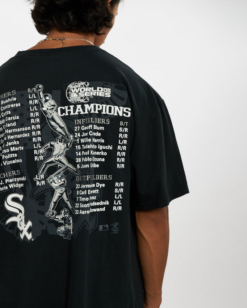 Vintage MLB Chicago White Sox Tee <br>L , The Real Deal , newtown, sydney, australia, thrift store, opshop, preloved, secondhand, sustainable, retro, antique, 70s, 80s, 90s, 2000s, 00s, fashion, clothing, streetwear, trendy, garment, style, boutique, store, shop, archive, sale, cheap, best, top