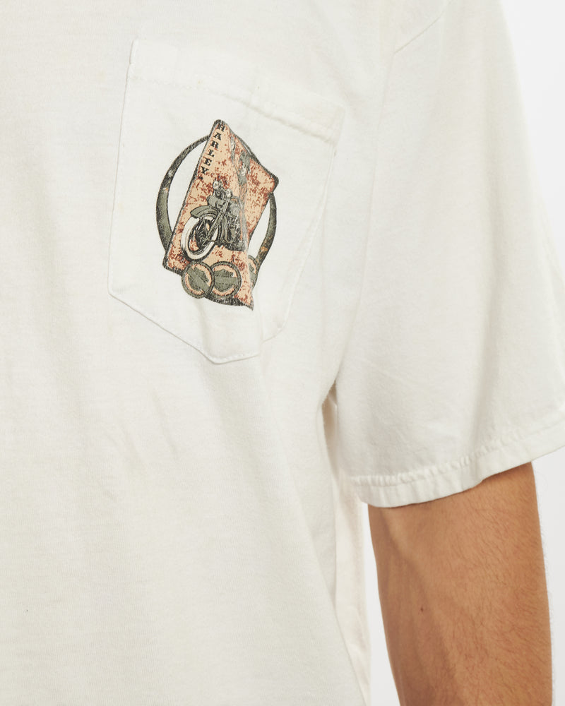 Vintage Harley Davidson Tee <br>L , The Real Deal , newtown, sydney, australia, thrift store, opshop, preloved, secondhand, sustainable, retro, antique, 70s, 80s, 90s, 2000s, 00s, fashion, clothing, streetwear, trendy, garment, style, boutique, store, shop, archive, sale, cheap, best, top