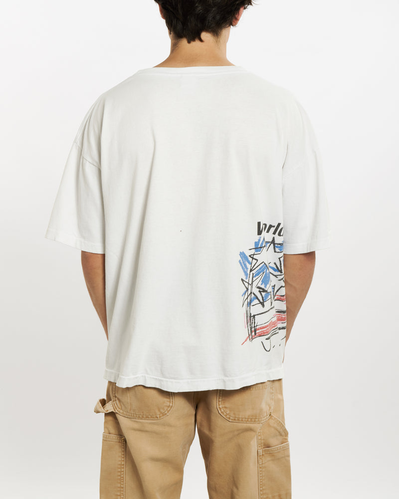 Vintage 1994 Adidas USA World Cup Tee <br>M , The Real Deal , newtown, sydney, australia, thrift store, opshop, preloved, secondhand, sustainable, retro, antique, 70s, 80s, 90s, 2000s, 00s, fashion, clothing, streetwear, trendy, garment, style, boutique, store, shop, archive, sale, cheap, best, top