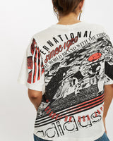 Vintage 80s Adidas 'International' Tee <br>XS , The Real Deal , newtown, sydney, australia, thrift store, opshop, preloved, secondhand, sustainable, retro, antique, 70s, 80s, 90s, 2000s, 00s, fashion, clothing, streetwear, trendy, garment, style, boutique, store, shop, archive, sale, cheap, best, top