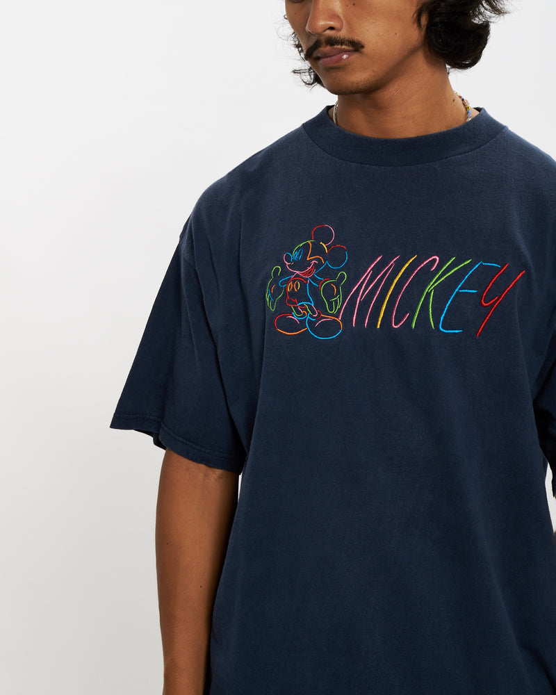 Vintage 90s Disney Mickey Mouse Tee <br>L , The Real Deal , newtown, sydney, australia, thrift store, opshop, preloved, secondhand, sustainable, retro, antique, 70s, 80s, 90s, 2000s, 00s, fashion, clothing, streetwear, trendy, garment, style, boutique, store, shop, archive, sale, cheap, best, top