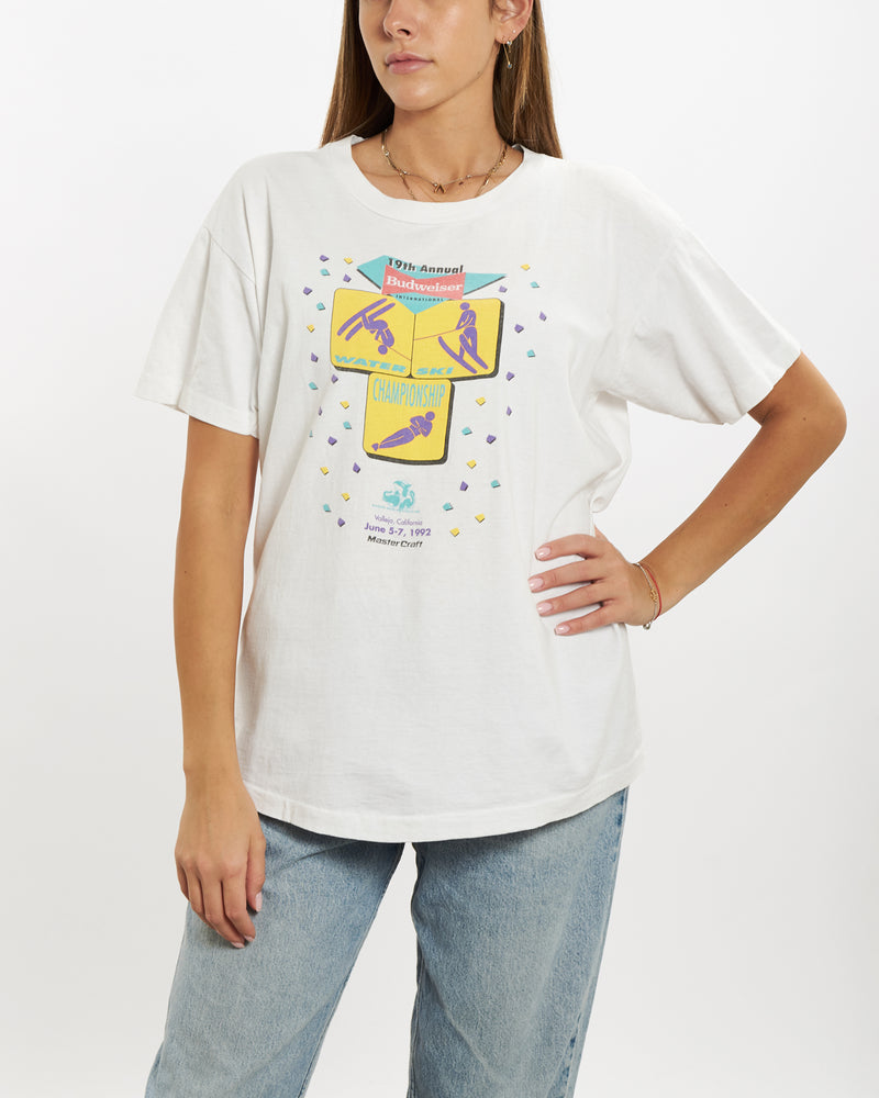 Vintage 1992 Budweiser 'Water Ski Championship' Tee <br>M , The Real Deal , newtown, sydney, australia, thrift store, opshop, preloved, secondhand, sustainable, retro, antique, 70s, 80s, 90s, 2000s, 00s, fashion, clothing, streetwear, trendy, garment, style, boutique, store, shop, archive, sale, cheap, best, top