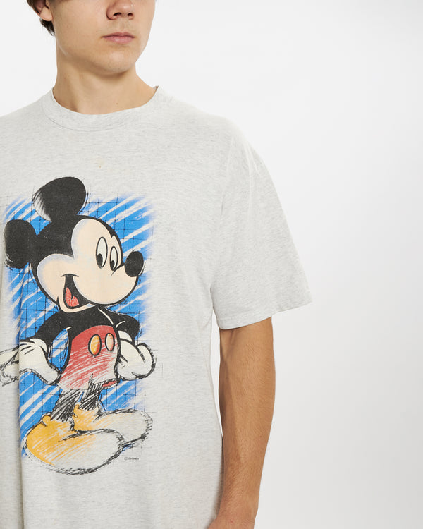 Vintage 90s Disney Mickey Mouse Tee <br>L , The Real Deal , newtown, sydney, australia, thrift store, opshop, preloved, secondhand, sustainable, retro, antique, 70s, 80s, 90s, 2000s, 00s, fashion, clothing, streetwear, trendy, garment, style, boutique, store, shop, archive, sale, cheap, best, top
