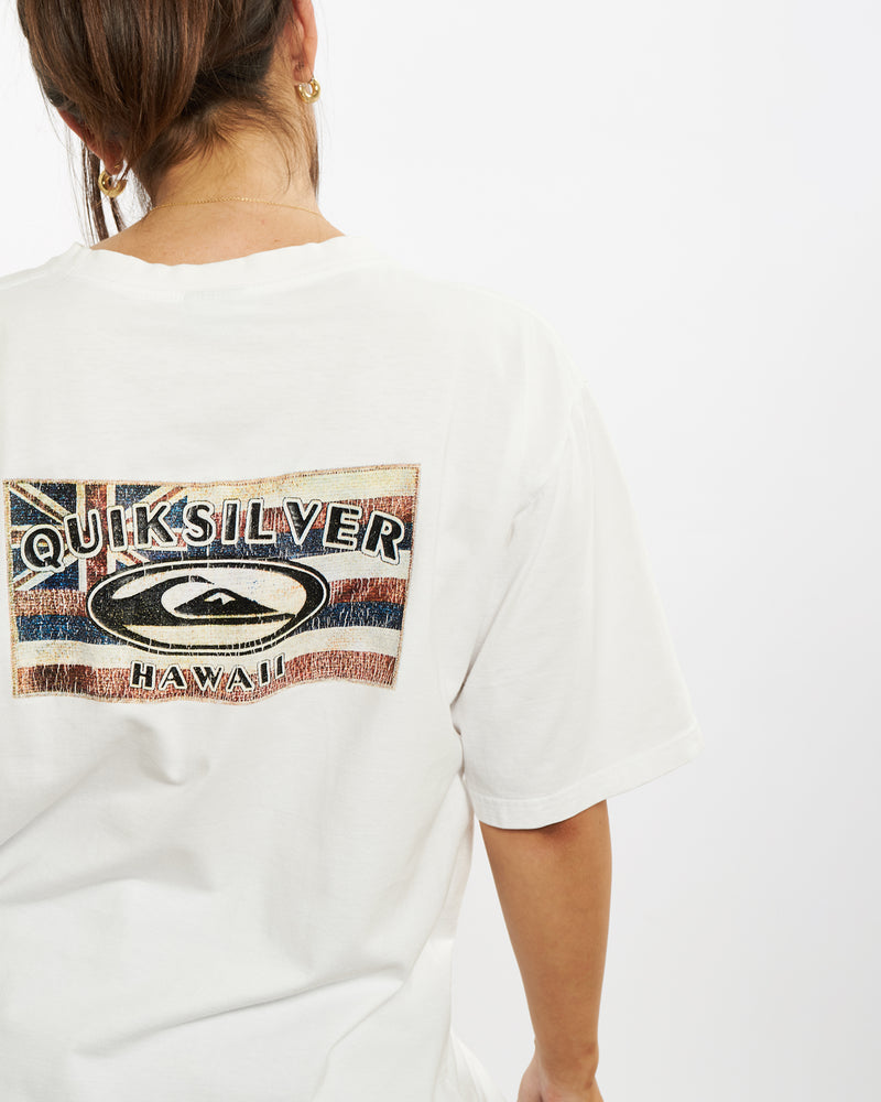 Vintage 90s Quiksilver Tee <br>S , The Real Deal , newtown, sydney, australia, thrift store, opshop, preloved, secondhand, sustainable, retro, antique, 70s, 80s, 90s, 2000s, 00s, fashion, clothing, streetwear, trendy, garment, style, boutique, store, shop, archive, sale, cheap, best, top