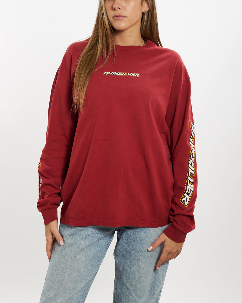 Vintage 90s Quiksilver Long Sleeve Tee <br>M , The Real Deal , newtown, sydney, australia, thrift store, opshop, preloved, secondhand, sustainable, retro, antique, 70s, 80s, 90s, 2000s, 00s, fashion, clothing, streetwear, trendy, garment, style, boutique, store, shop, archive, sale, cheap, best, top