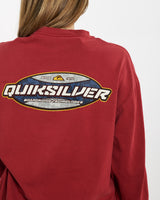 Vintage 90s Quiksilver Long Sleeve Tee <br>M , The Real Deal , newtown, sydney, australia, thrift store, opshop, preloved, secondhand, sustainable, retro, antique, 70s, 80s, 90s, 2000s, 00s, fashion, clothing, streetwear, trendy, garment, style, boutique, store, shop, archive, sale, cheap, best, top
