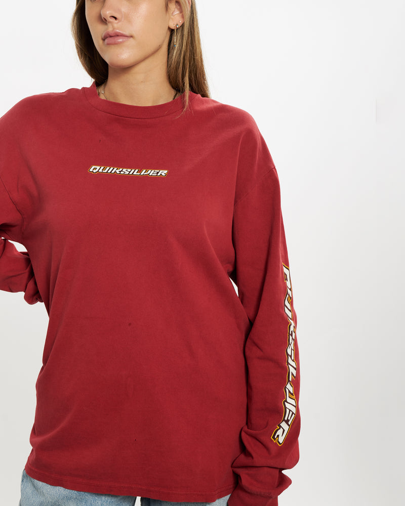 Vintage 90s Quiksilver Long Sleeve Tee <br>M , The Real Deal , newtown, sydney, australia, thrift store, opshop, preloved, secondhand, sustainable, retro, antique, 70s, 80s, 90s, 2000s, 00s, fashion, clothing, streetwear, trendy, garment, style, boutique, store, shop, archive, sale, cheap, best, top