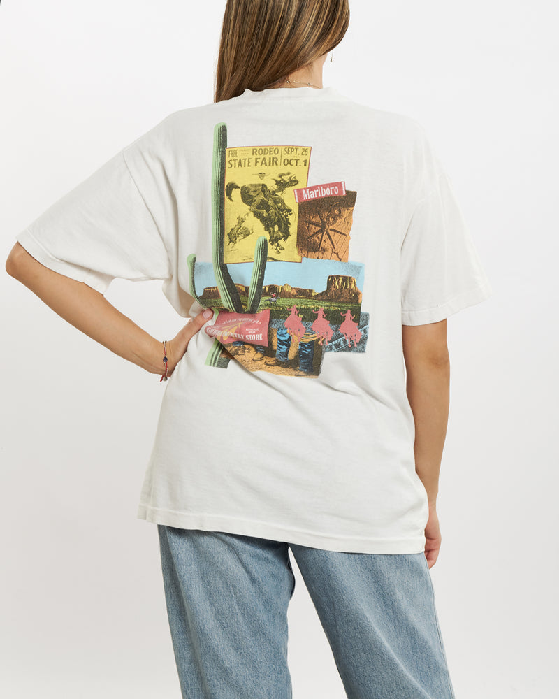 Vintage 90s Marlboro Cigarettes Pocket Tee <br>M , The Real Deal , newtown, sydney, australia, thrift store, opshop, preloved, secondhand, sustainable, retro, antique, 70s, 80s, 90s, 2000s, 00s, fashion, clothing, streetwear, trendy, garment, style, boutique, store, shop, archive, sale, cheap, best, top