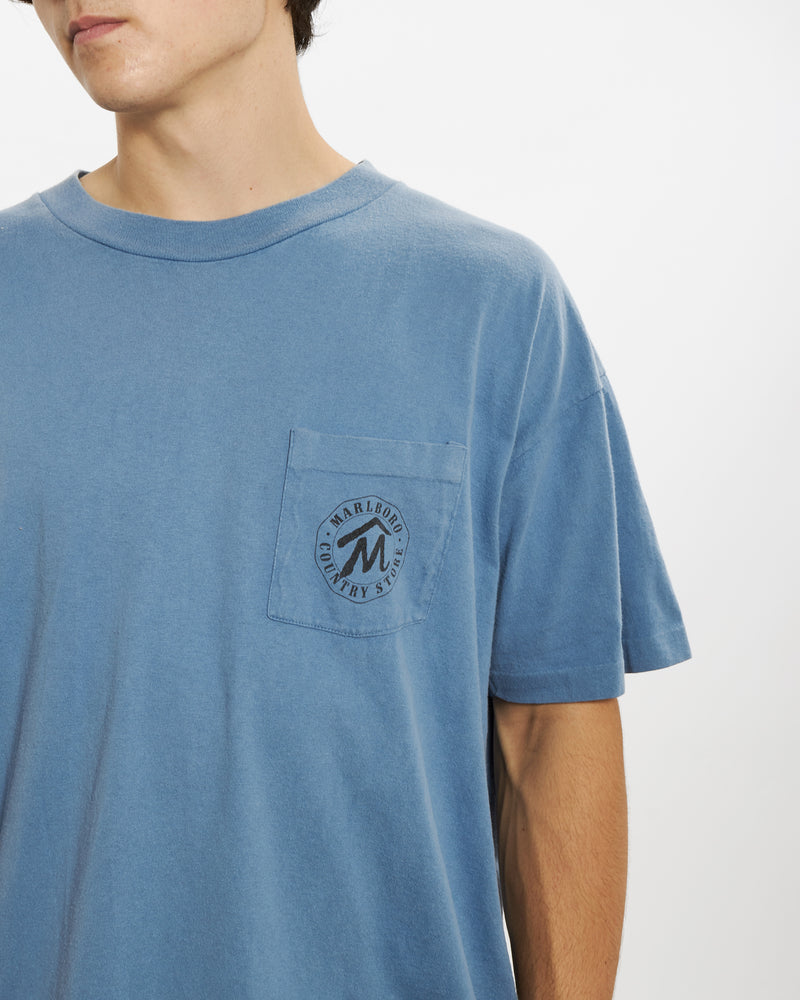 Vintage 90s Marlboro Cigarettes Pocket Tee <br>L , The Real Deal , newtown, sydney, australia, thrift store, opshop, preloved, secondhand, sustainable, retro, antique, 70s, 80s, 90s, 2000s, 00s, fashion, clothing, streetwear, trendy, garment, style, boutique, store, shop, archive, sale, cheap, best, top