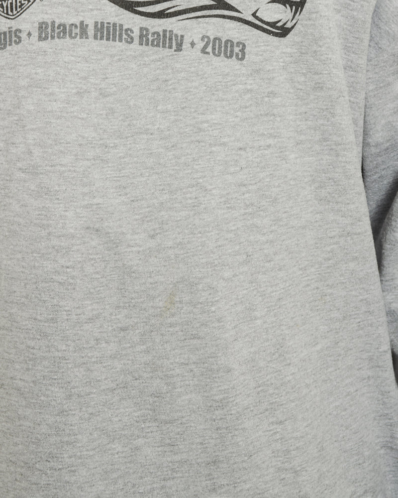 Vintage Harley Davidson Long Sleeve Tee <br>L , The Real Deal , newtown, sydney, australia, thrift store, opshop, preloved, secondhand, sustainable, retro, antique, 70s, 80s, 90s, 2000s, 00s, fashion, clothing, streetwear, trendy, garment, style, boutique, store, shop, archive, sale, cheap, best, top