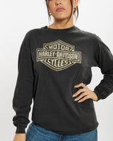 Vintage 1997 Harley Davidson Long Sleeve Tee <br>S , The Real Deal , newtown, sydney, australia, thrift store, opshop, preloved, secondhand, sustainable, retro, antique, 70s, 80s, 90s, 2000s, 00s, fashion, clothing, streetwear, trendy, garment, style, boutique, store, shop, archive, sale, cheap, best, top