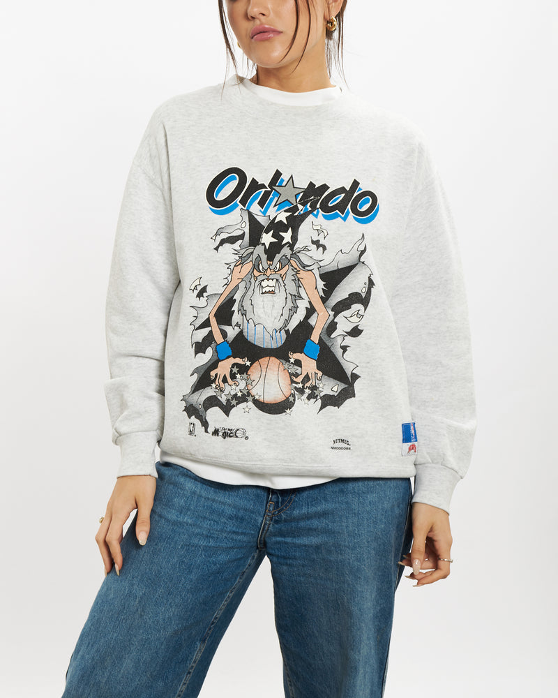 Vintage 90s NBA Orlando Magic Sweatshirt <br>S , The Real Deal , newtown, sydney, australia, thrift store, opshop, preloved, secondhand, sustainable, retro, antique, 70s, 80s, 90s, 2000s, 00s, fashion, clothing, streetwear, trendy, garment, style, boutique, store, shop, archive, sale, cheap, best, top